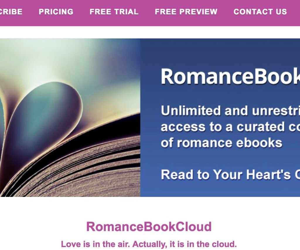 There’s a new book service in town: RomanceBookCloud!