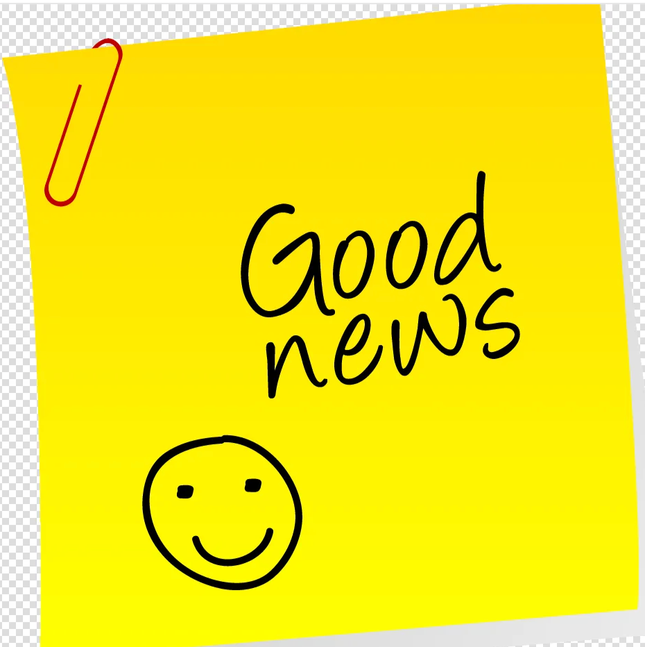 Got any good news you’d like to share?