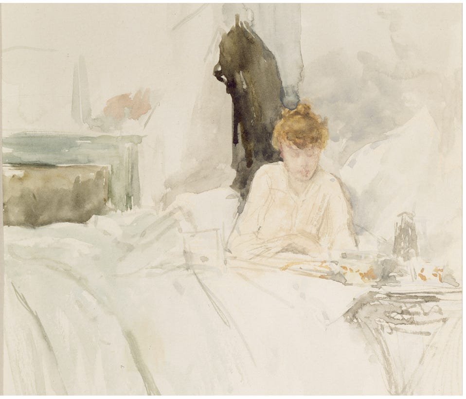 Reading poetry in bed